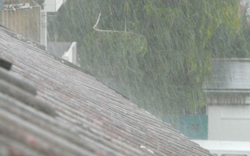 Heavy rain on roof can cause roof damage