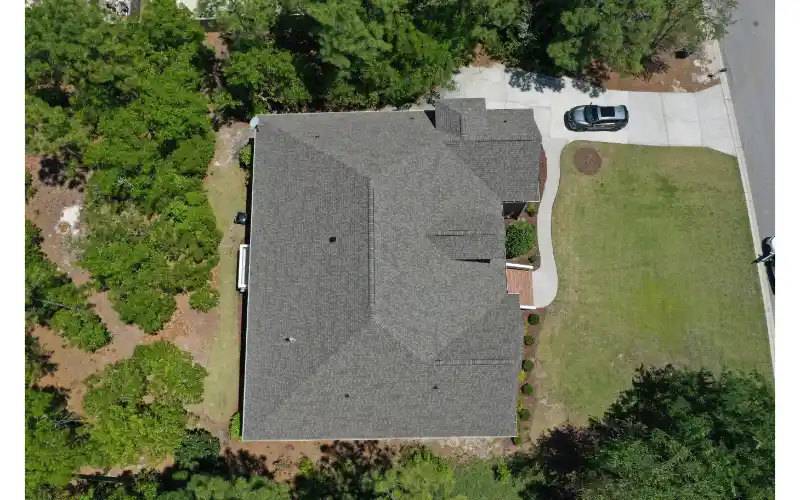 Overhead View roof Replacement Wilmington NC