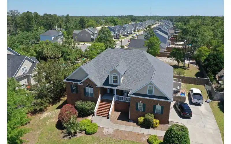 Overhead View Roof Replacement Wilmington NC