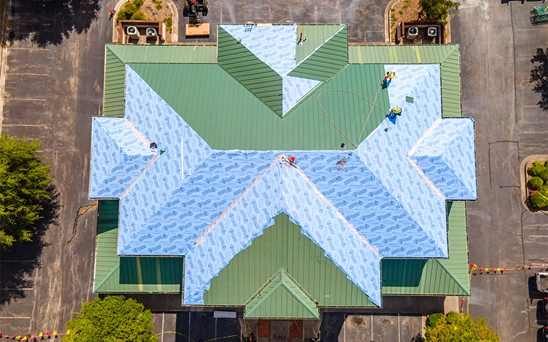 Choufani & Bailey Roofing- New Metal Roofing Installed at Coastal Horizons