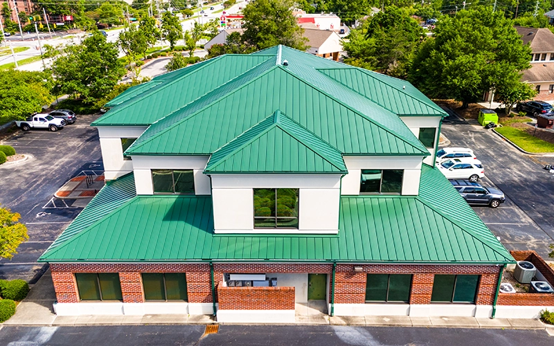 Coastal Horizons new metal roof installed by Choufani & Bailey Roofing