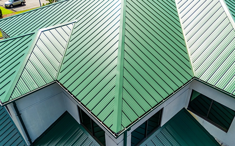 Metal Roof Installation Project by Choufani & Bailey Roofing & Restoration