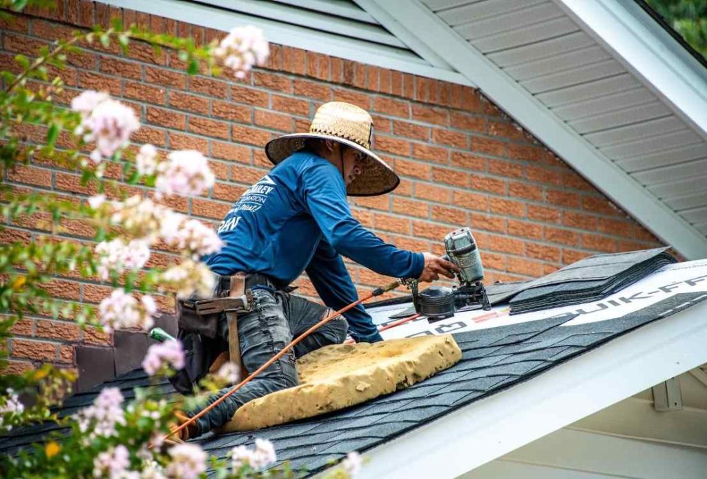 Choufani & Bailey Roofing Crew on Roof Replacement