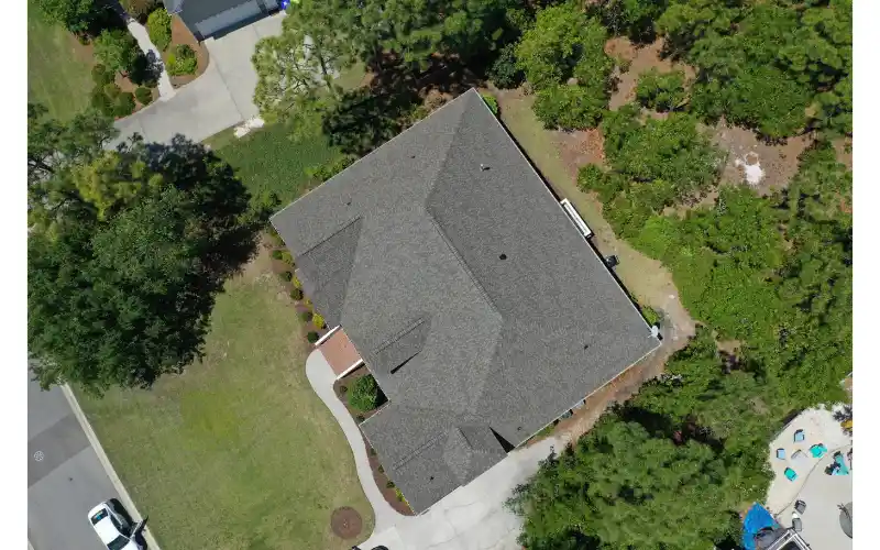 Overhead View roof Replacement Wilmington NC